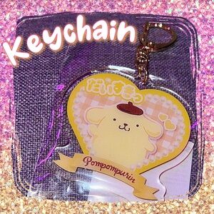 Sanrio 💛 Pompompurin Keychain Authentic Japan